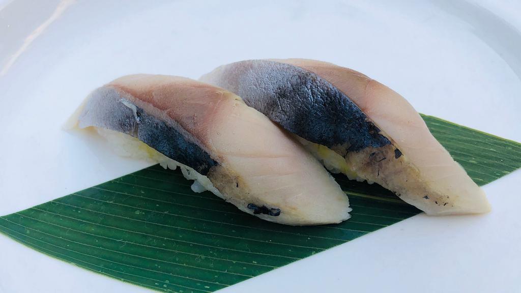 Shime-Saba Nigiri · cured mackerel