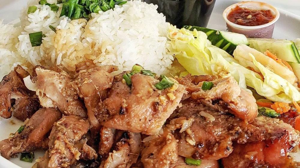 116	Grilled Chicken Over Rice · Com Tam Ga Nuong