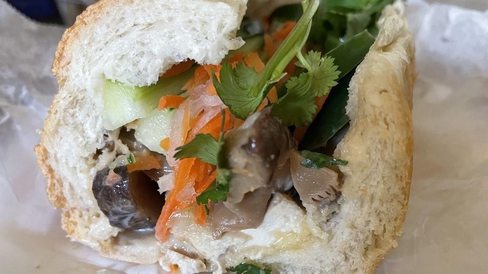 8 Vegetarian Banh Mi · Vegetarian Sandwich with Tofu and Mushroom