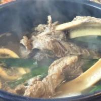 Beef Short Rib Soup / 갈비탕 · Hot short rib beef soup.