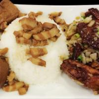 J1. Beijing Style Chicken Wings Rice Plate 乾烹鸡饭 · Served with Rice
