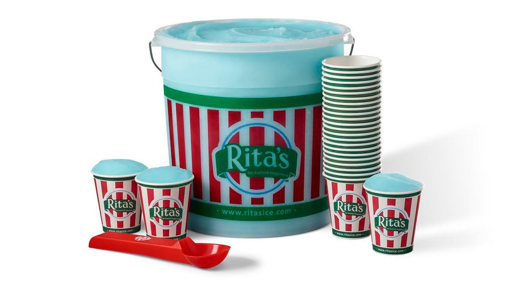 Super Fun Pack (Serves 44 - 56) · Choice of one flavor Italian ice. Includes Souvenir Bucket, Ice Scoop, Cups & Spoons.