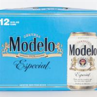 Modelo 12pk  12oz Cans · Modelo Especial beer is brewed as a model of what good beer should be, this rich, full-flavo...