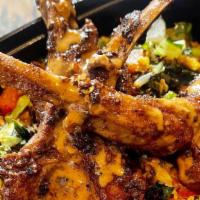 Lamb Chops  · Grilled Lamb Chops over Hibachi Fried Rice, seasoned to perfection topped with our delicious...