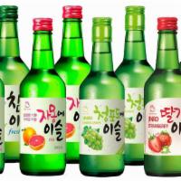 Soju - Chamisul · Korean distilled drink. Choose flavors: 