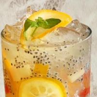 Fresh Lemonade with Basil Seed & Rainbow Jelly · With basil seeds and jelly. Iced only.