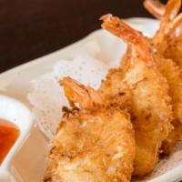 Coconut Shrimp · Deep fried coconut shrimp.