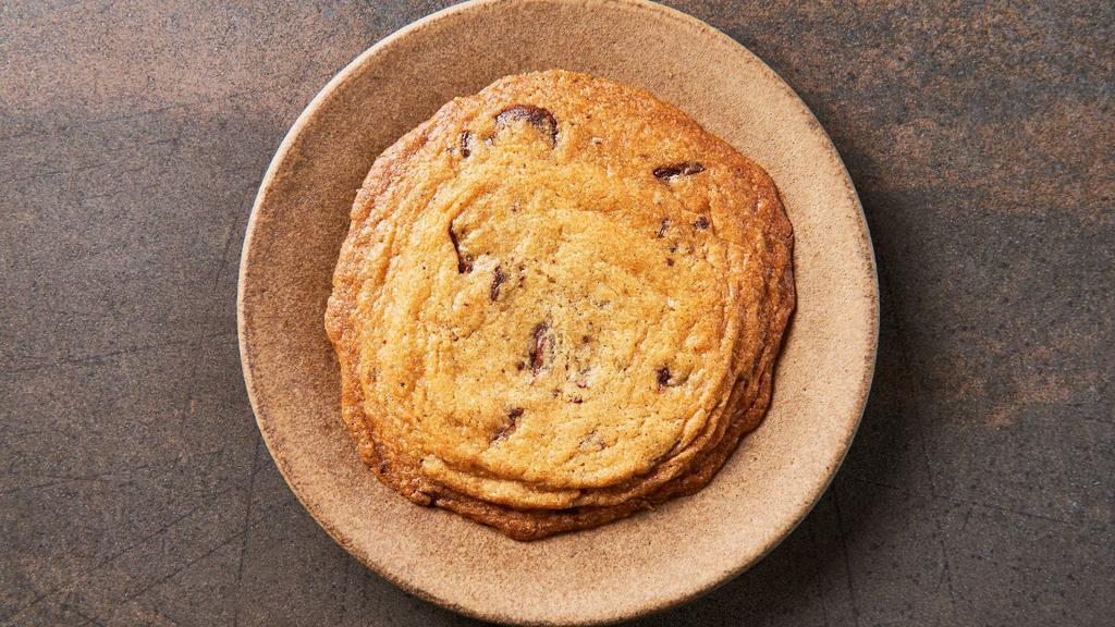 Brown Butter Chocolate Chip Cookie · House made cookie with Guittard dark chocolate.
