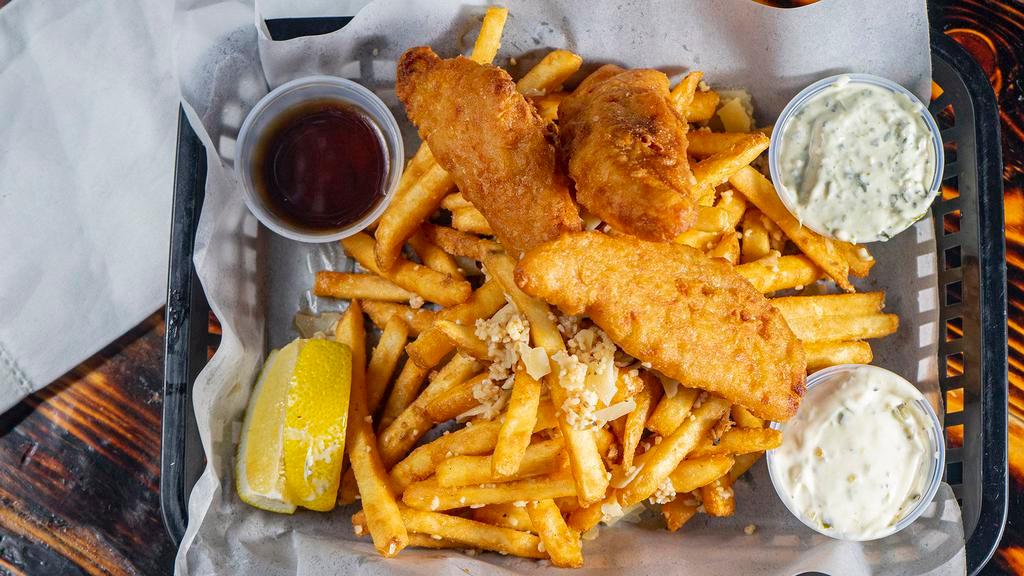 Fish and Chips · Beer Battered Cod and Cajun Fries