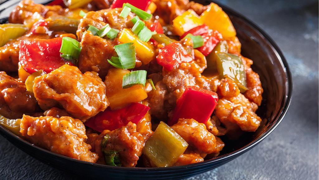 Sweet & Sour Chicken · Chicken with sweet & Sour flavors, cooked with veggies