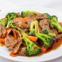 Broccoli Beef · Broccoli sauteed with beef