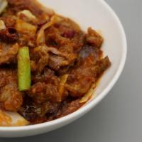 Lamb · Spicy.  Choice of sauce: Manchurian, Szechwan, or Hot Garlic.