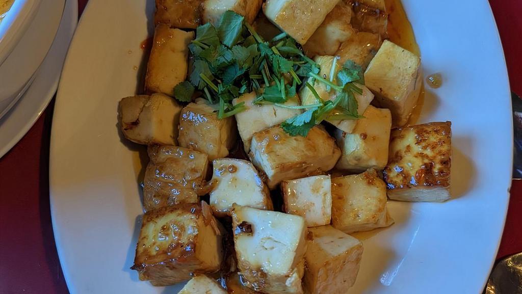8.Golden Tofu · Deep fried tofu, served with sweet chili.