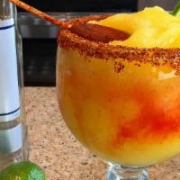Mangoneadas · Blended Tequila, Mango mIx, Chamoy
Rimmed with Lime-Tajin
