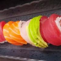 Scallop Rainbow · scallop, tobiko /several fish,avocado