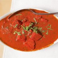 26. Chicken Tikka Masala · Breast pieces roasted and cooked in cream sauce.