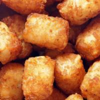 Tater Tots · Crispy, golden pillows of tater goodness. Served with ketchup.