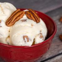 Butter Pecan House Ice Cream · Homemade creamy vanilla ice cream.
