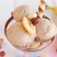 Banana Nut House Ice Cream · Homemade creamy vanilla ice cream.