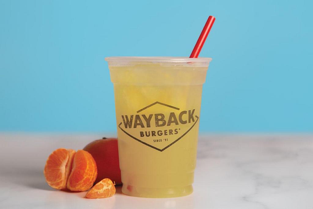 Tangerine Lemonade · A flavorful tangerine ice cube is submerged in our refreshing lemonade.