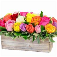 Garden of Eden – B44 · A colorful design of premium roses to brighten any room. This floral design is available wit...