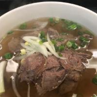 16. Well-Done Beef With Rice Noodle Soup / Phở Nạm · 