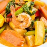 Mango Curry · Popular. Mango, pineapple, carrots, bell peppers, sweet basil in panang curry sauce and coco...