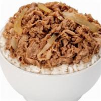 Regular Gyudon Beef · Thin juicy ribbons of Gyudon Beef and chopped onions, slowly simmered in a sweet and savory ...