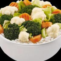 Regular Mixed Vegetables · Nutrient-rich broccoli, cauliflower, carrots and green cabbage in a savory ginger sauce. Ser...