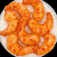 Sweet Chili Shrimp Only · Crispy, succulent shrimp, tossed in a sweet and mildly spicy Asian chili sauce.
