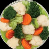 Vegetables Only · Nutrient-rich broccoli, cauliflower, carrots and green cabbage in a savory ginger sauce.