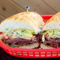Crave Reuben · Pastrami, Swiss Cheese, Thousand Island & Coleslaw | Served with Lettuce, Tomatoes &...