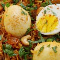Hyderabadi Dum Biryani · Finest Indian basmati rice baked along with selected pieces of protein in aromatic spice in ...