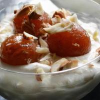 Fire on the Rock · Warm Gulab jamun drizzled with cold vanilla ice-cream