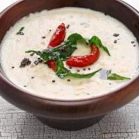 Coconut Chutney · A lightly spiced, coconut flavored nutty dip served as a popular side dish
