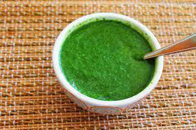 Mint Chutney · A delicious condiment prepared from fresh mint leaves, coriander leaves, ginger and garlic