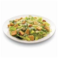 Caesar Salad · Crisp romaine, tomatoes, parmesan cheese, seasoned croutons with caesar dressing