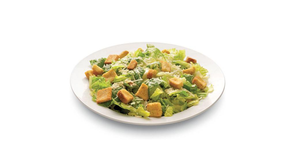 Caesar Salad · Crisp romaine, shaved parmesan cheese, garlic croutons with caesar dressing