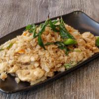 Basil Fried Rice · Jasmine rice, garlic, bells, yellow onion & basil.