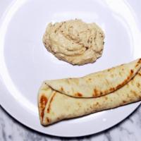 Hummus & Pita · Garbanzo bean and tahini spread.