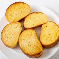 5 Piece Garlic Bread · Adding mozzarella cheese on top of garlic bread is an extra $2.00

*$2.00 added automatically