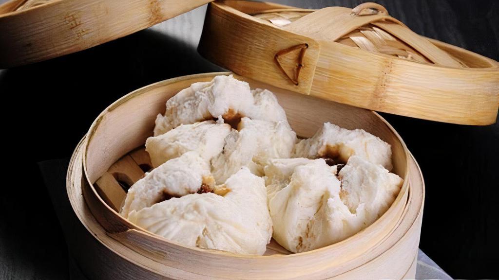 CT1. 🐖 Steamed BBQ Pork Bun (3)  · 蜜汁叉燒包 Classic flour bun filled with pork and sweet BBQ flavor.