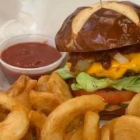 Halal Beef Burger Meal · Halal beef, berbeque, grilled onions, butter lettuce, tomato, pickles, and choice of cheese.