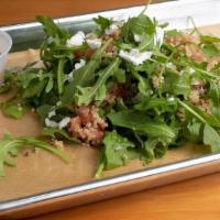 Grandeur Salad · Arugula, quinoa, tomatoes, avocado, vegan feta drizzled w/ apple cider vinaigrette