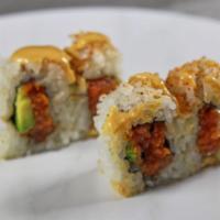 R2. Spicy Tuna · (Spicy Tuna With Cucumber Sushi Roll)