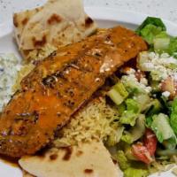 Salmon Plate · fresh Salmon grilled to perfection.