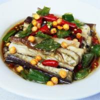 Eggplant · Eggplant with Grind Peppers
 擂辣椒茄子