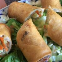 Veggie Lumpia · 4 pieces of crunchy vegetable egg roll.