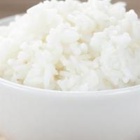 Steamed Rice · Jasmine rice steamed to perfect white. Choice of single cup or bowl for 2-3 people.