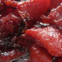 Pork Tocino Ala Carte · Marinated sweet pork, cooked to a sticky reddish texture. A traditional Filipino dish. Serve...
